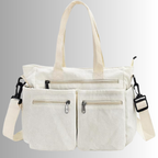 Axelväska dam manchester tote bag med laptopfack och justerbar axelrem