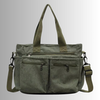 Axelväska dam manchester tote bag med laptopfack och justerbar axelrem