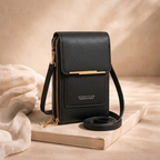 Crossbody väska dam med antistöld och dolda fack, kompakt design