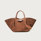 Tote bag dam i äkta kalvskinn med rymlig öppning och stadiga handtag
