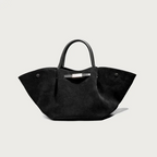 Tote bag dam i äkta kalvskinn med rymlig öppning och stadiga handtag