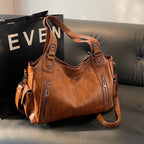 Tote bag dam med retrodesign och dubbla axelremmar