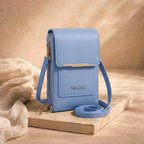 Crossbody väska dam med antistöld och dolda fack, kompakt design