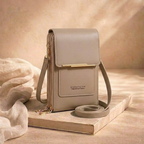 Crossbody väska dam med antistöld och dolda fack, kompakt design