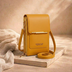 Crossbody väska dam med antistöld och dolda fack, kompakt design
