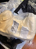 Axelväska dam plisserad hobo med mjuk dumplingdesign i svart
