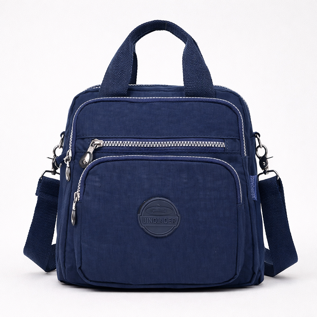 Multifunktionell rymlig 3-i-1 vattentät nylon axelväska