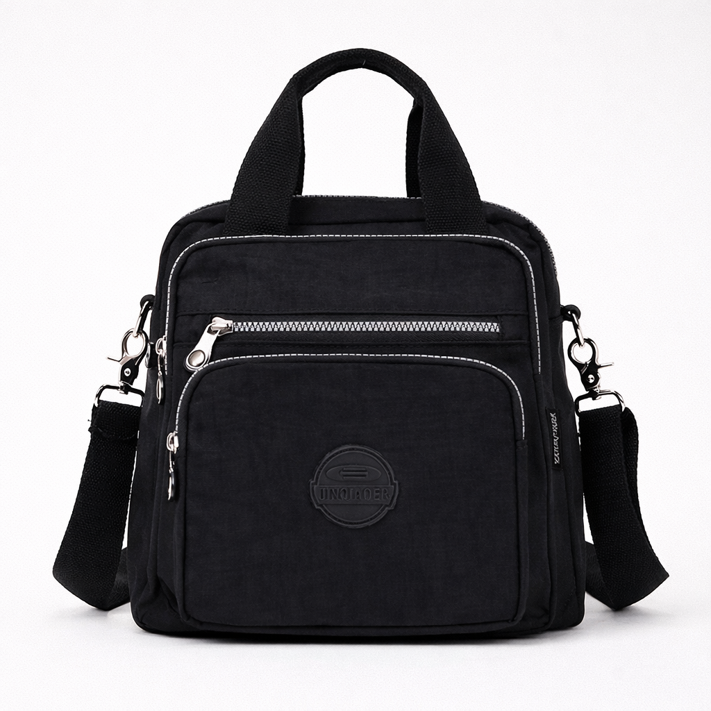 Multifunktionell rymlig 3-i-1 vattentät nylon axelväska