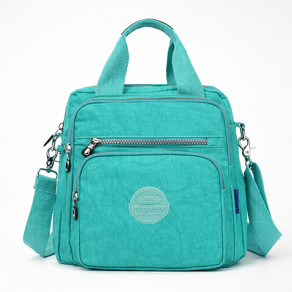 Multifunktionell rymlig 3-i-1 vattentät nylon axelväska