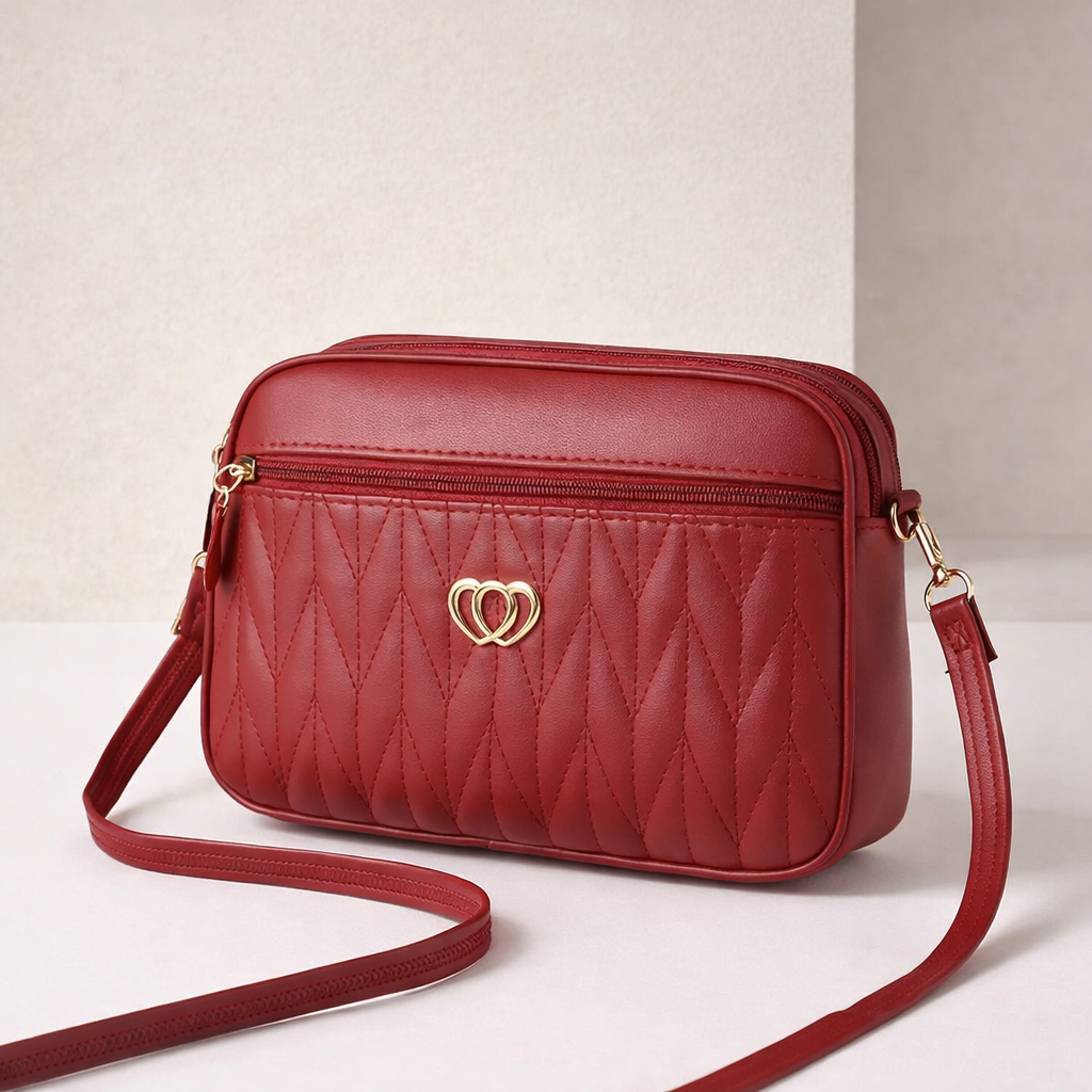 Stilren Rymlig Axelväska i Läderlook för Vardag & Resa