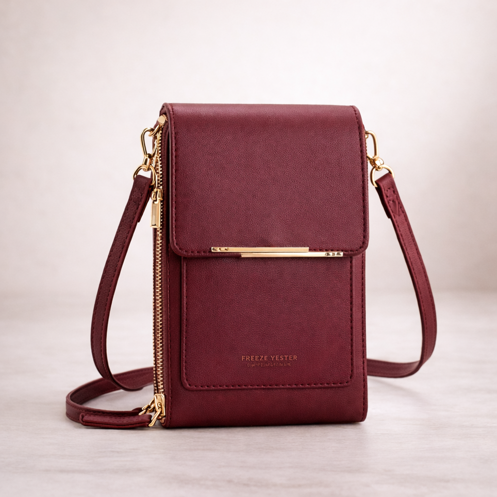 Lyxig Stilren Axelväska med Pekskärm för Dam