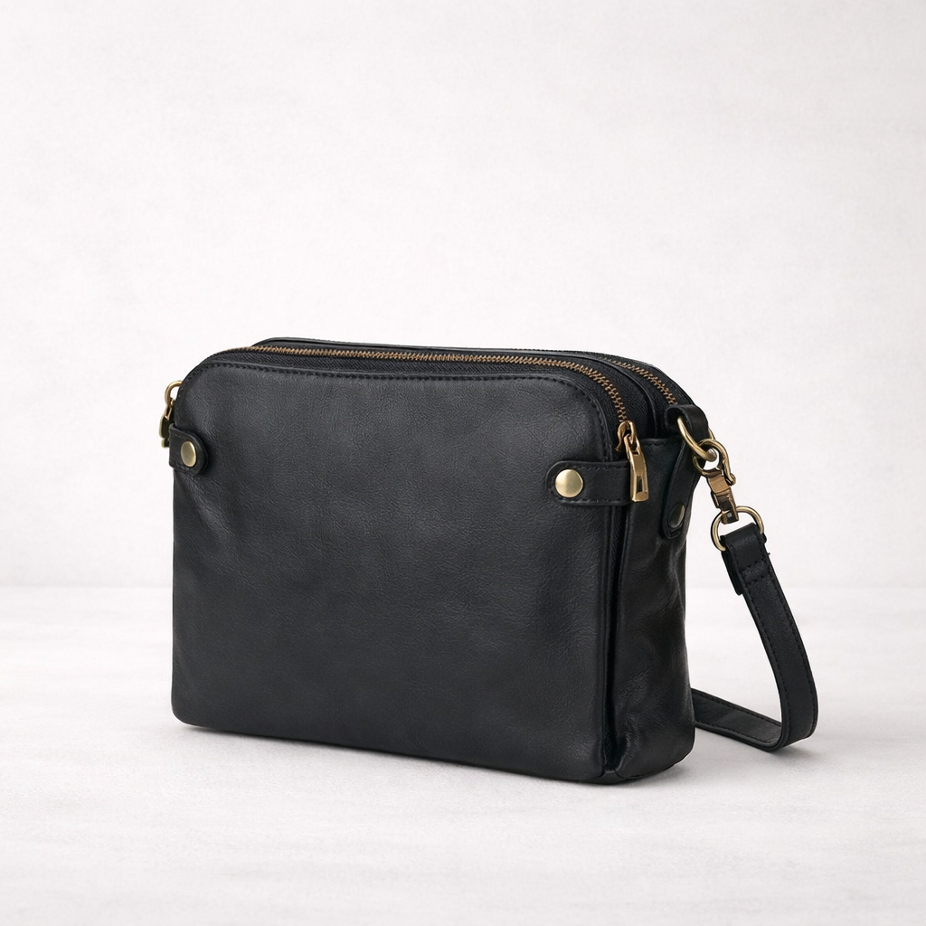 Ysabel - Elegant Läder Crossbodyväska med Justerbar Rem