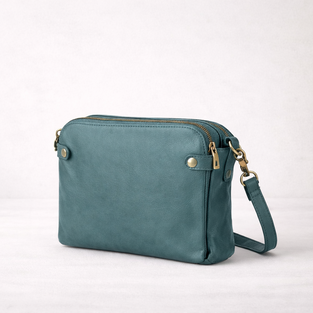 Ysabel - Elegant Läder Crossbodyväska med Justerbar Rem