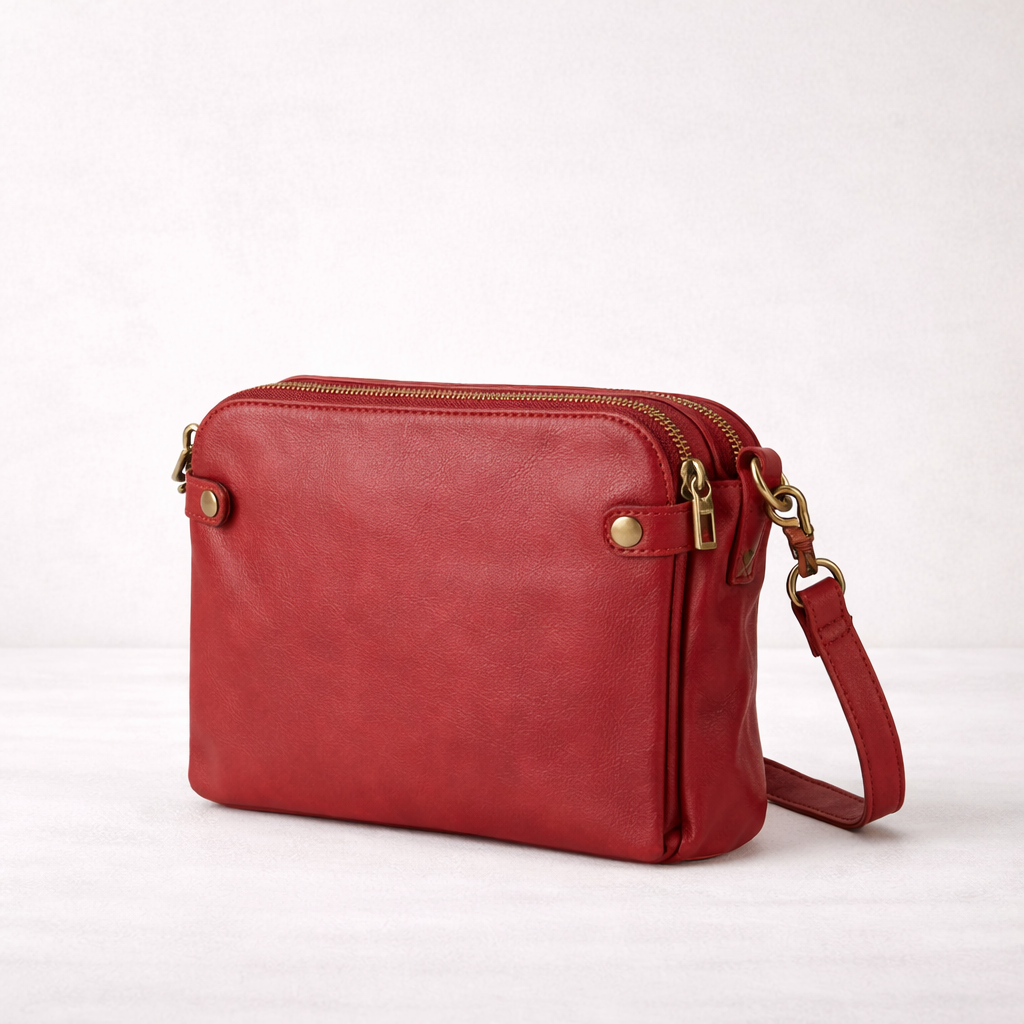 Ysabel - Elegant Läder Crossbodyväska med Justerbar Rem