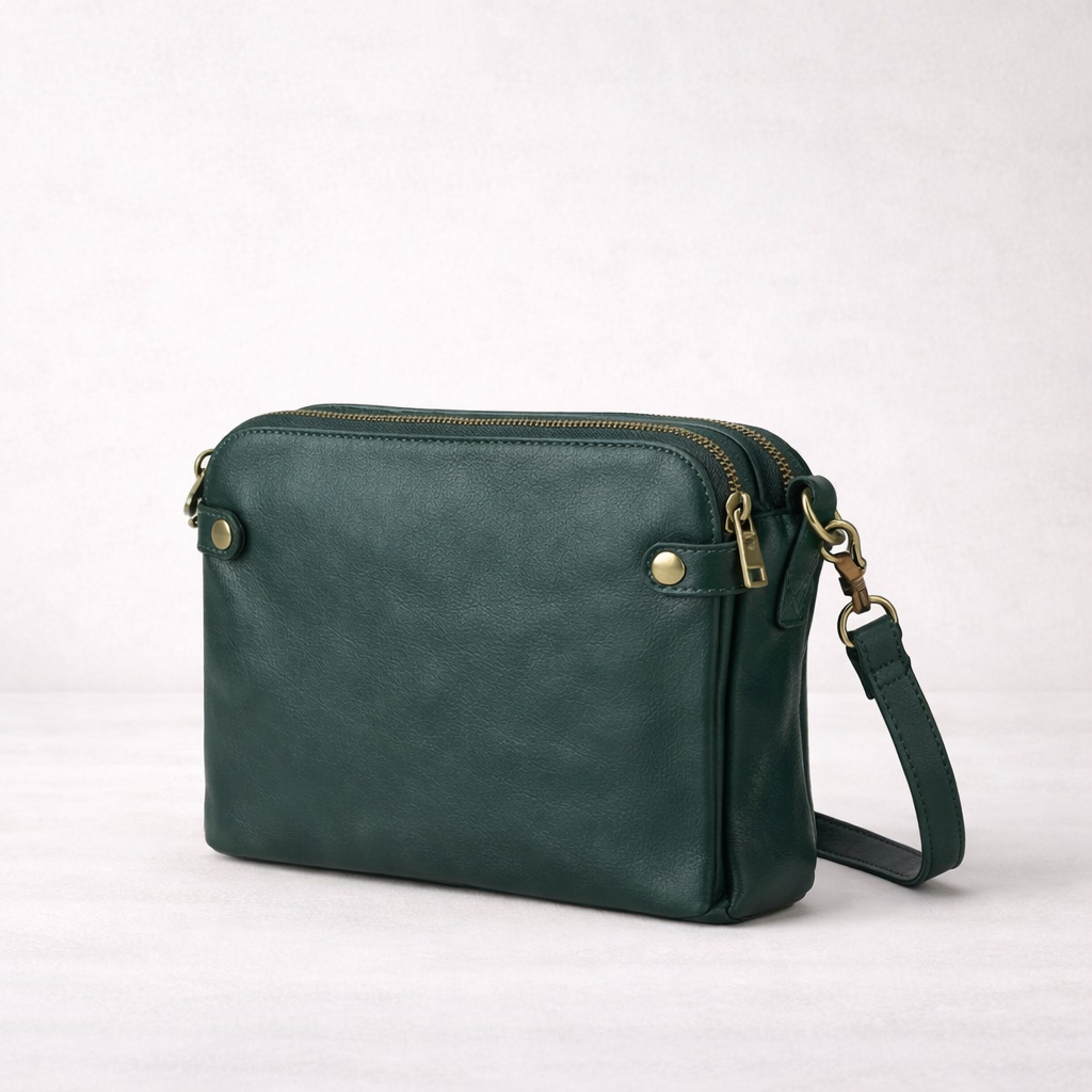 Ysabel - Elegant Läder Crossbodyväska med Justerbar Rem