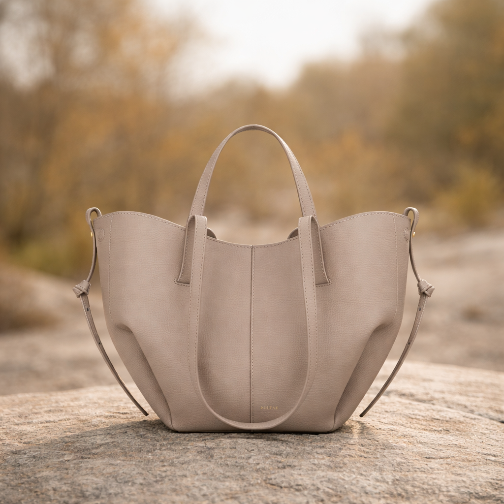 Isabella – Vintage läderhandväska i äkta skinn