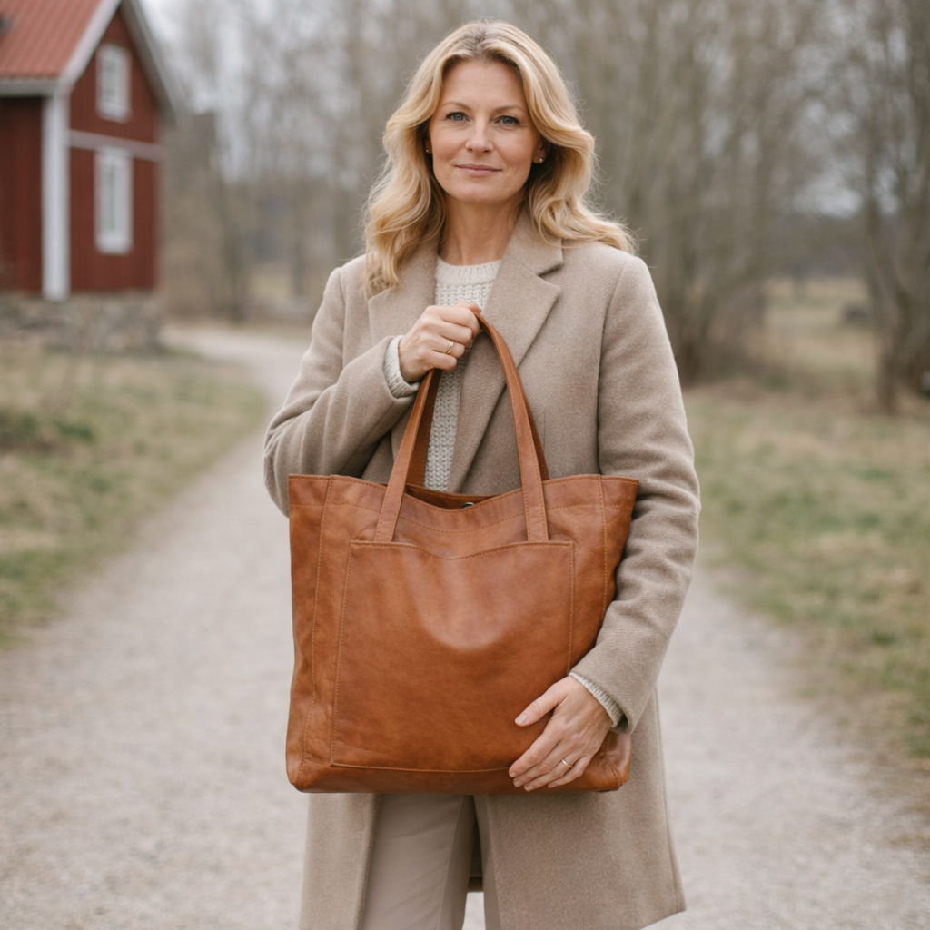 Borsa Pelle Natalia – Tidlös läderhandväska