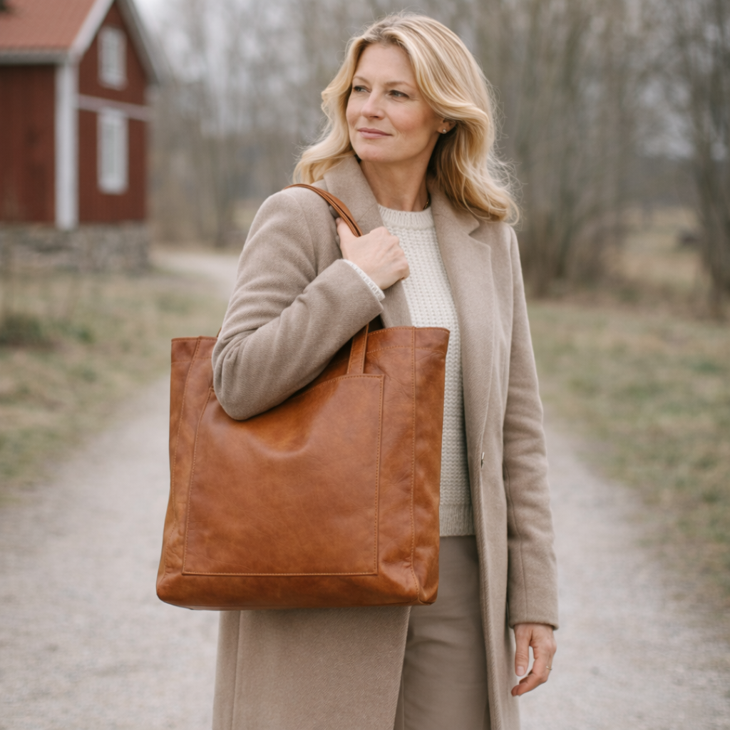 Borsa Pelle Natalia – Tidlös läderhandväska