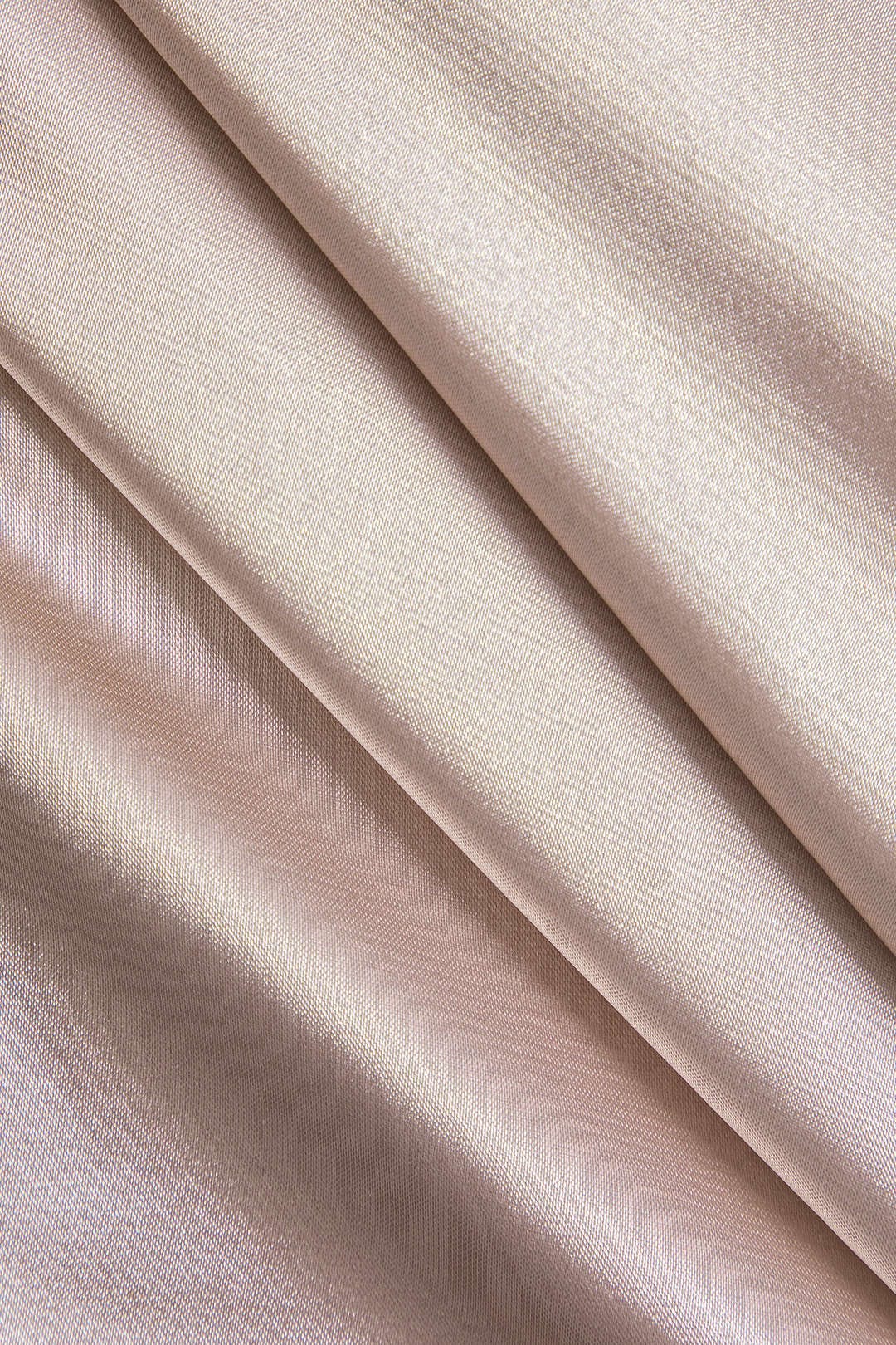 Astrid - One-Shoulder Satinblus Dam med Ballongärmar