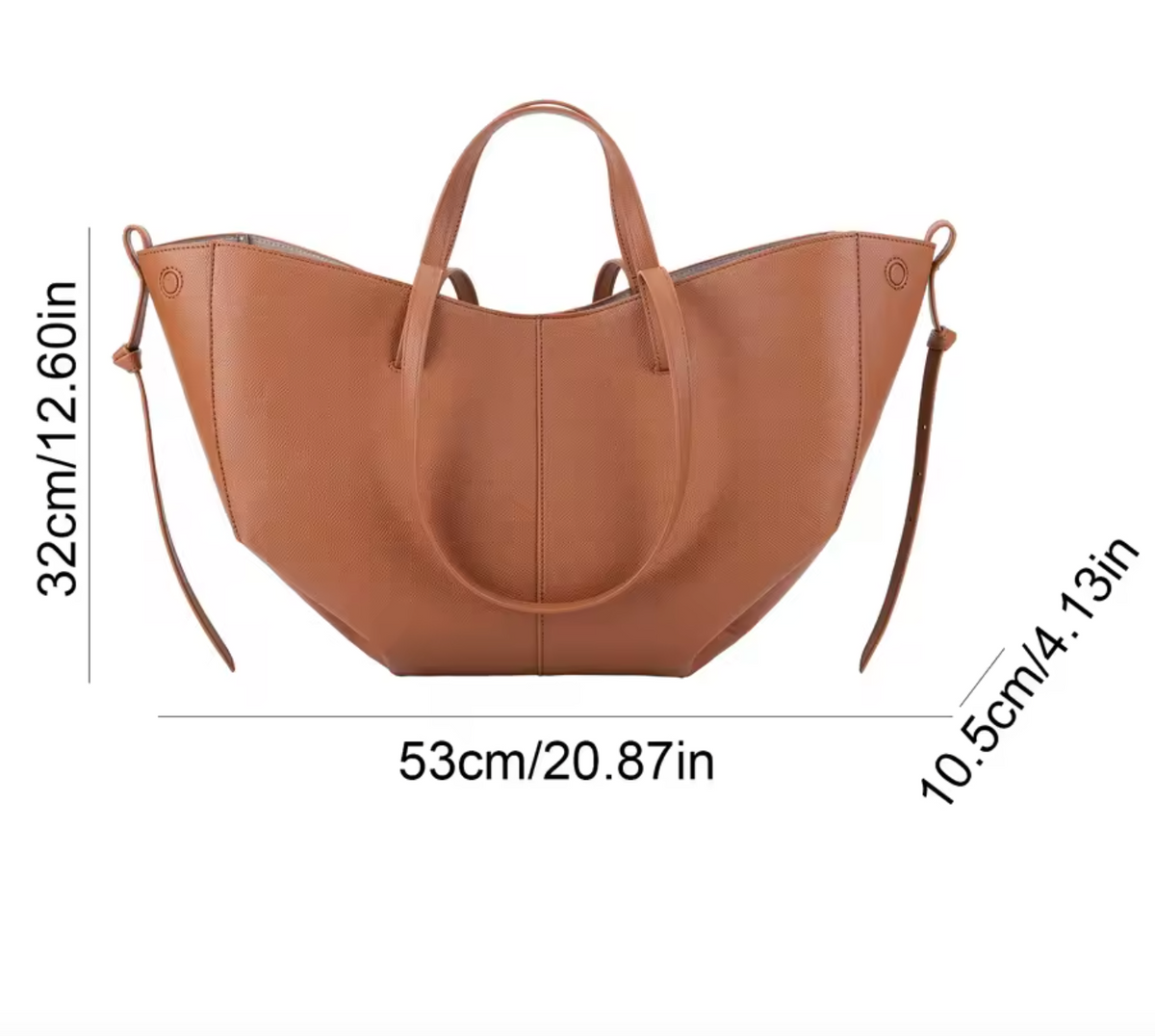 Läderväska dam tote bag i äkta skinn med vintagedesign och stor kapacitet