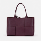 Tote bag dam med flätad design, stor rymlig insida och axelrem