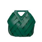 Handväska dam strukturerad mellanstor med rymlig form, cirka 28 x 24 x 18 cm