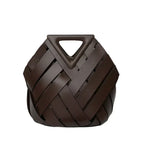 Handväska dam strukturerad mellanstor med rymlig form, cirka 28 x 24 x 18 cm