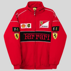 Vintage racingjacka unisex med retro Formel 1 design och bred passform