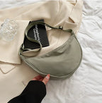 Crossbody väska dam hobo med stor kapacitet i mjukt tyg