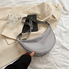 Crossbody väska dam hobo med stor kapacitet i mjukt tyg