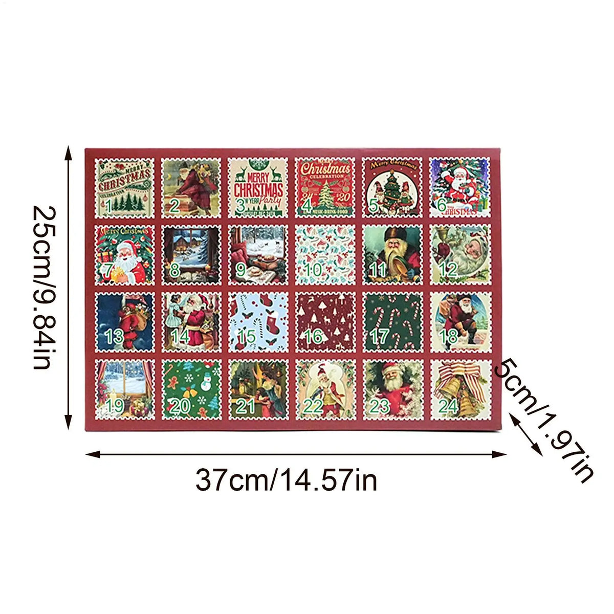 Julkalender strumpor dam herr 12 par vinter mid kalf