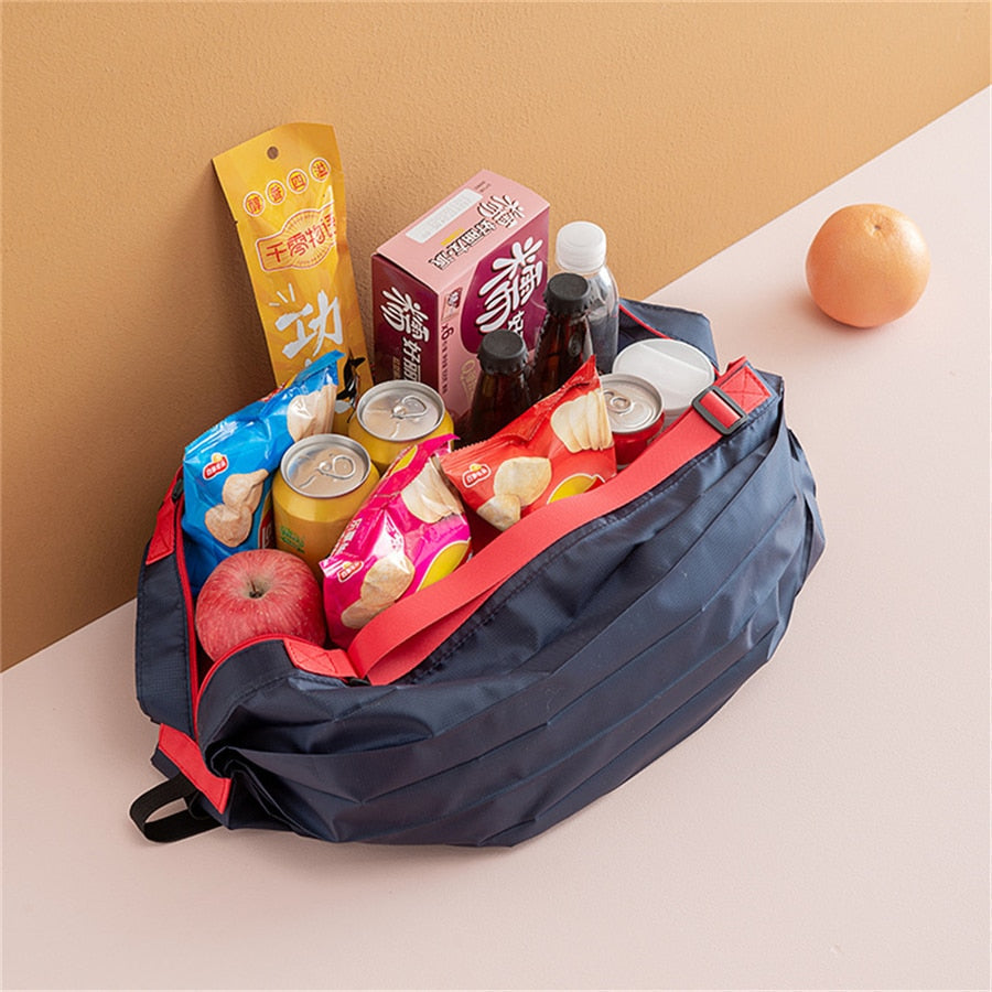 Tote bag dam stor hopfällbar med vattenavvisande Oxfordtyg och förstärkta handtag