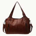 Tote bag dam med retrodesign och dubbla axelremmar