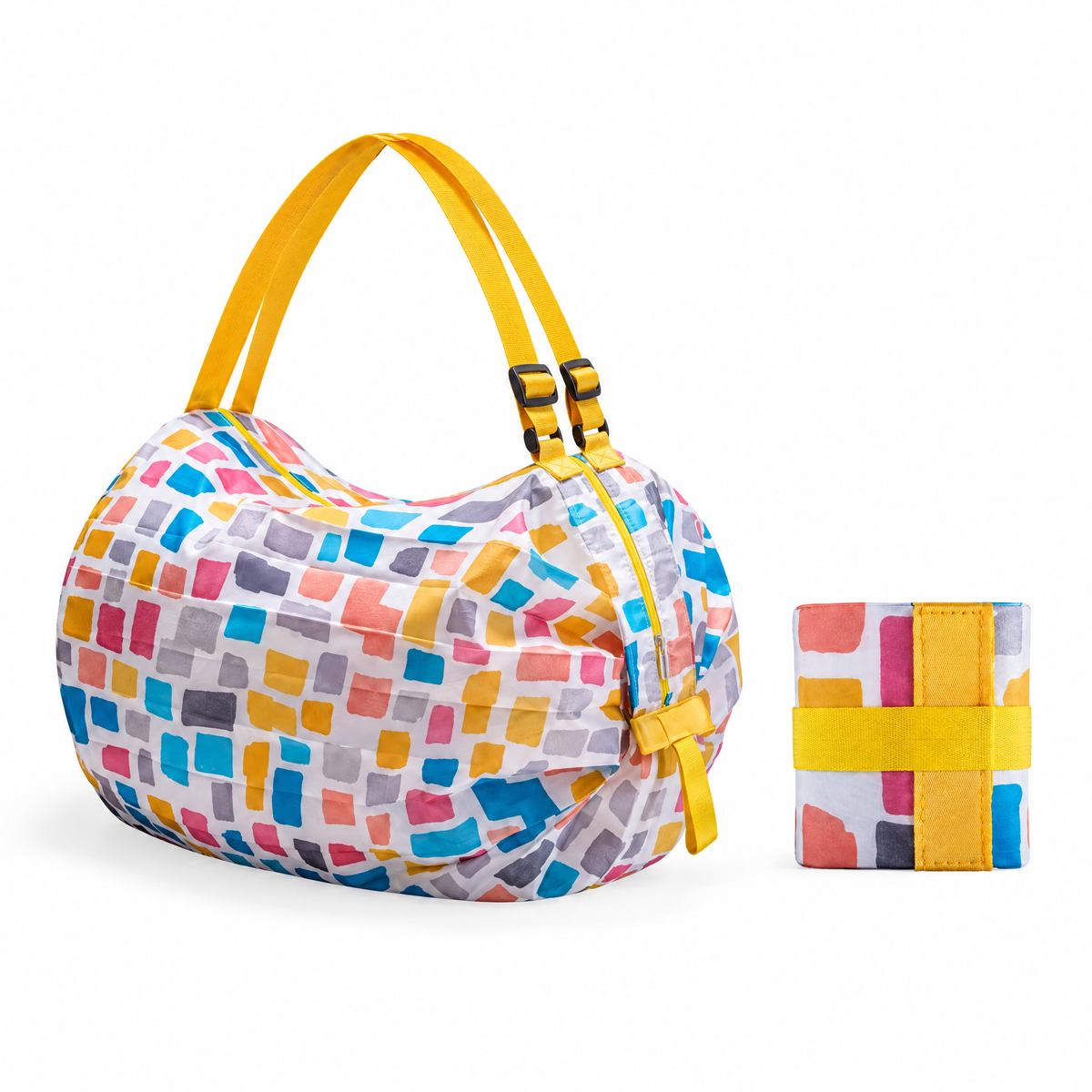 Tote bag dam stor hopfällbar med vattenavvisande Oxfordtyg och förstärkta handtag