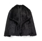 Teddyjacka dam varm vinterjacka i mjuk teddystil