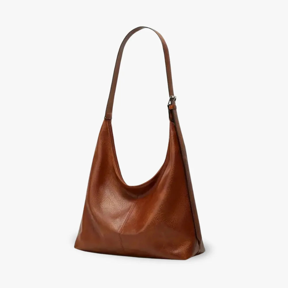 Axelväska dam hobo stor rymlig med laptopfack och innerfickor