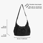 Crossbody väska dam med laptopfack och flera fickor