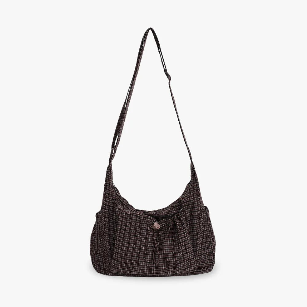 Crossbody väska dam med laptopfack och flera fickor