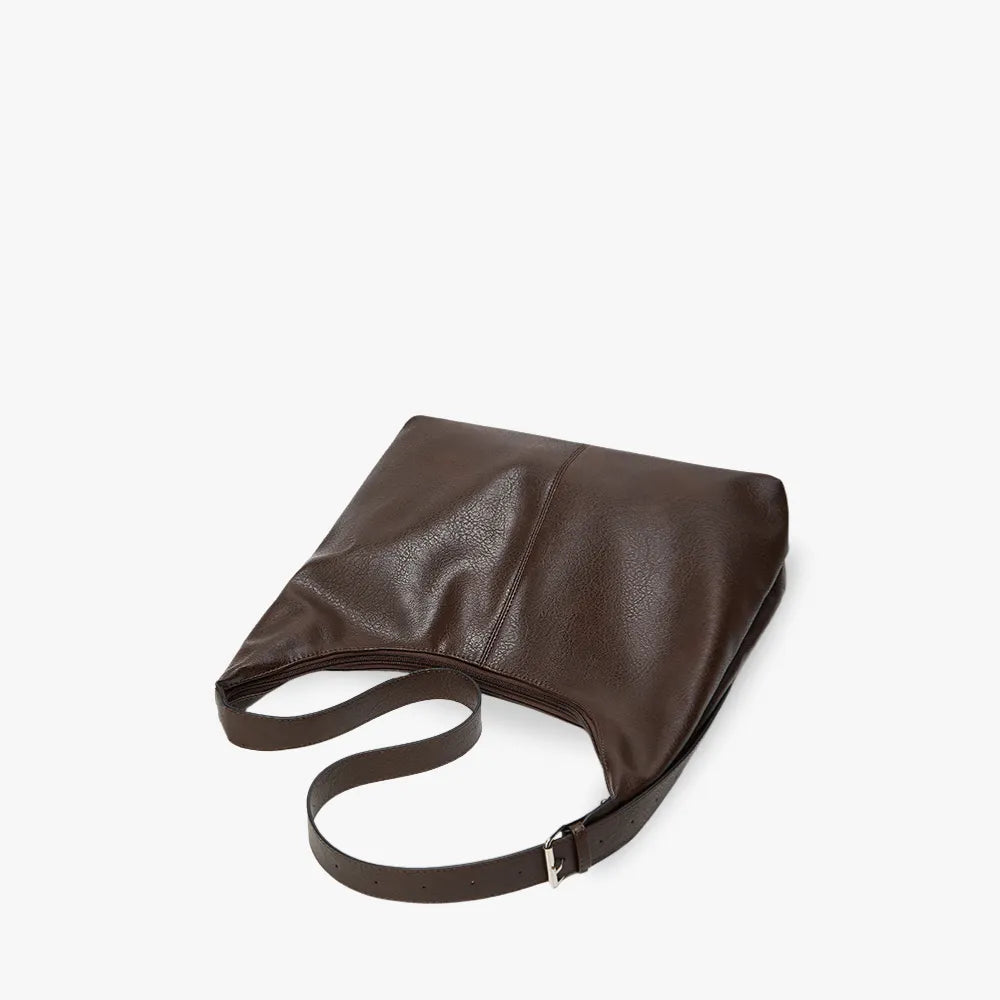 Axelväska dam hobo stor rymlig med laptopfack och innerfickor