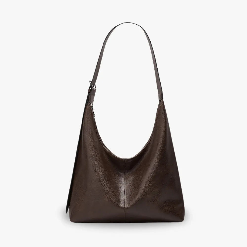 Axelväska dam hobo stor rymlig med laptopfack och innerfickor