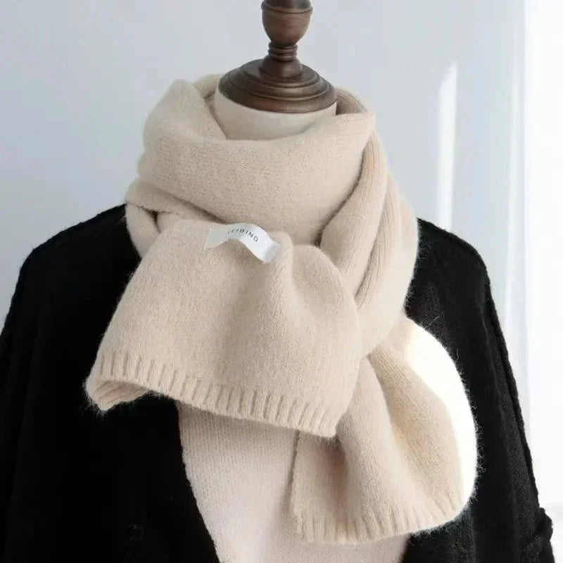 Halsduk dam varm vinterhalsduk lång mjuk sjal i bomullsblandning