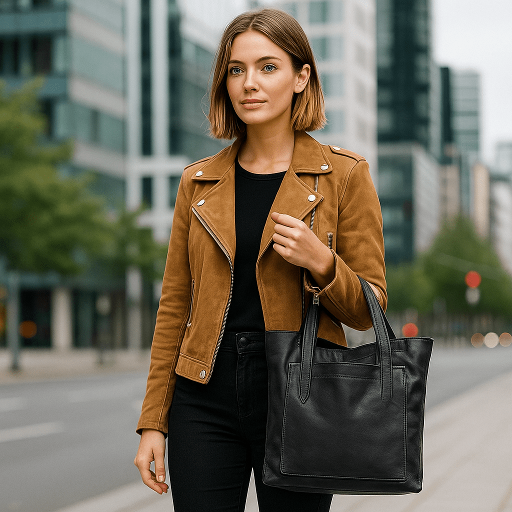 Natalia - Elegant Läder Axelväska för Dam