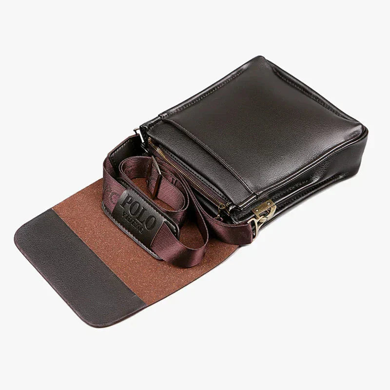 Herr handväska mellanstor tote bag med flera innerfack och dragkedjefack