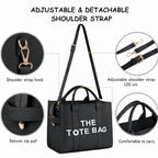 Tote bag dam med innerfack och laptopplats, stor shoppingväska