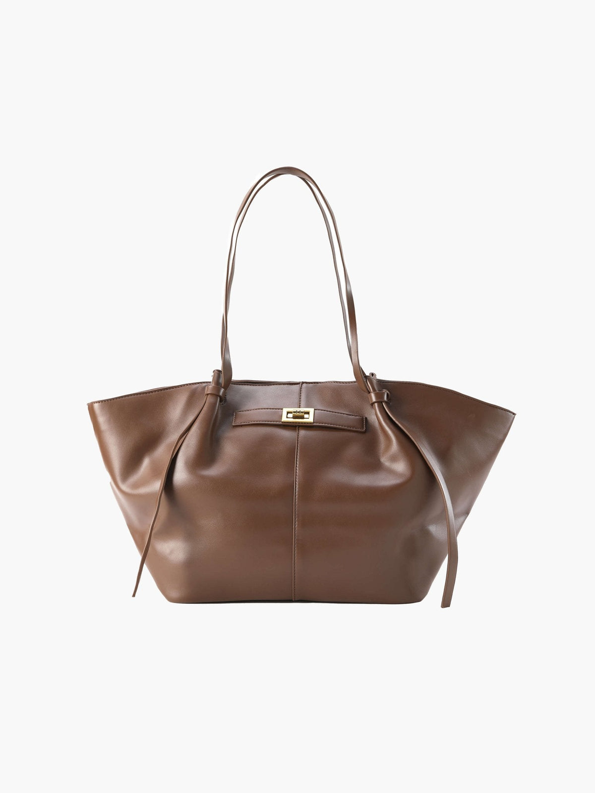 Tote bag dam strukturerad shopper handväska med stort innerfack