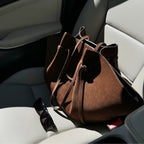 Tote bag dam med långa axelremmar, stor rymlig axelrem i mockaliknande yta